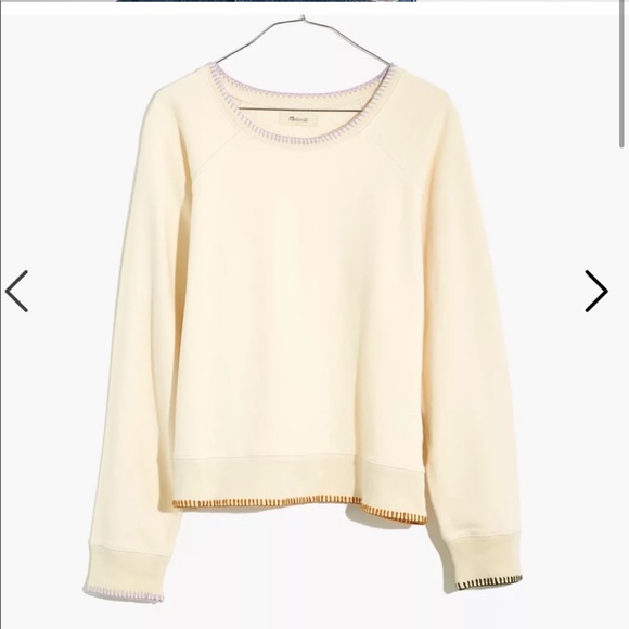 Madewell-stitched shrunken sweatshirt - Picture 1 of 6